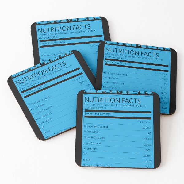 Item preview, Gamer Nutrition Facts designed and sold by ROBERTROMERO3.