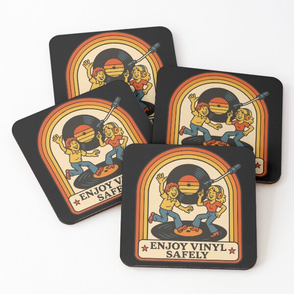 Item preview, Enjoy Vinyl Safely Retro Music Lovers designed and sold by LuminOrb.