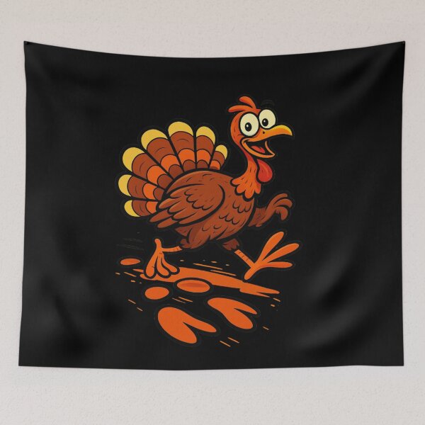 Item preview, Turkey Tracks – Fun and Kawaii designed and sold by DamioPolArt.