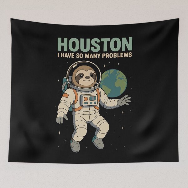 Item preview, Funny Astronomy Houston I Have So Many Problems designed and sold by LuminOrb.