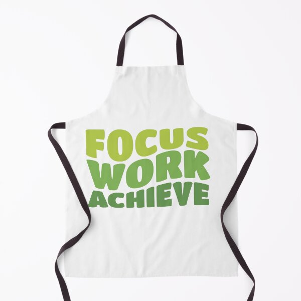 Item preview, Focus Work Achieve Wavy Text Design | Motivational Retro Wave Typography | Positive Quote Graphic designed and sold by PnrArtDesign.