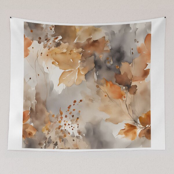 Item preview,  Watercolor Florals Pattern  Autumn Colors, Romantic Elegant Pattern designed and sold by KolorellaS.