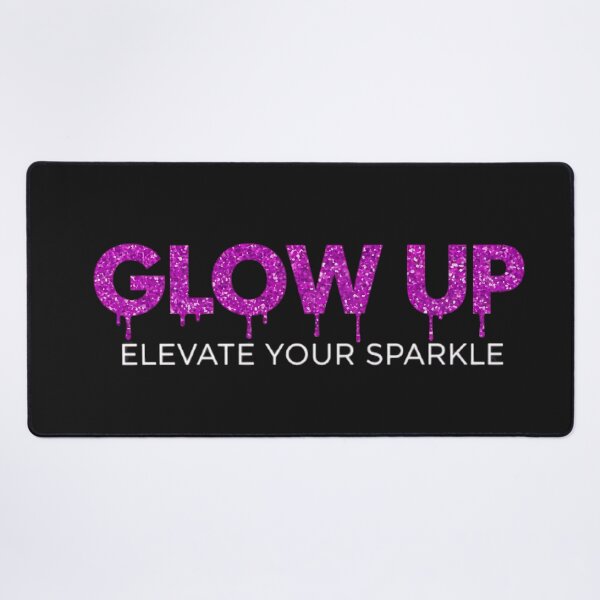 Item preview, Glow Up – Elevate Your Sparkle Motivational Aesthetic Design designed and sold by WatanabeTakumiy.