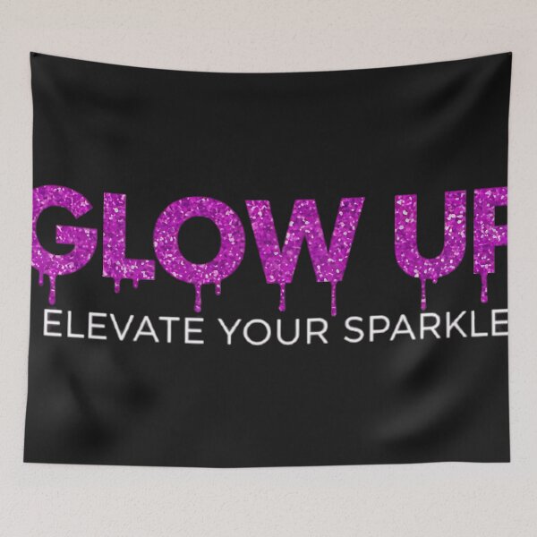 Item preview, Glow Up – Elevate Your Sparkle Motivational Aesthetic Design designed and sold by WatanabeTakumiy.