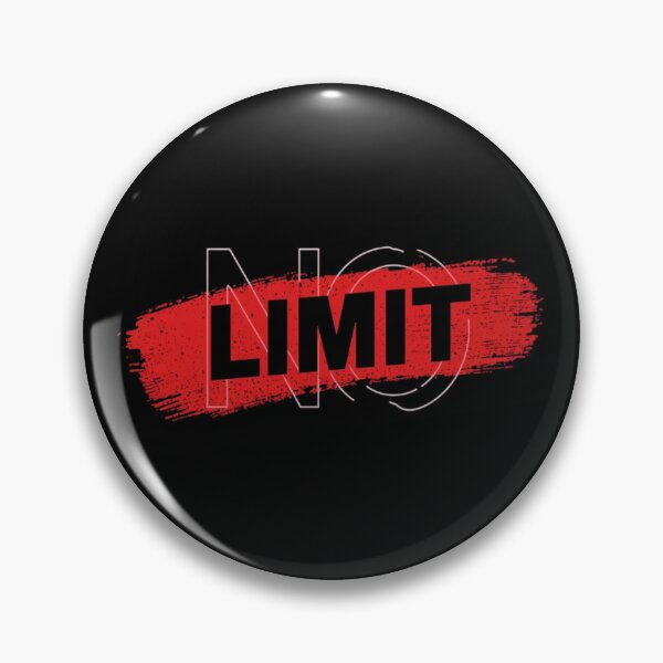 Item preview, Bold “NO LIMIT” Minimalist Typography Design – Powerful Red Brushstroke with Modern Contrast designed and sold by PixelVibe782.