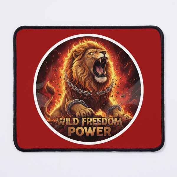 Item preview, Fiery Lion of Wild Freedom Power designed and sold by PrintBreeze.