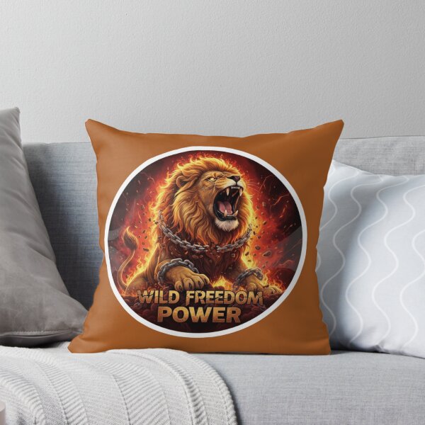 Item preview, Fiery Lion of Wild Freedom Power designed and sold by PrintBreeze.