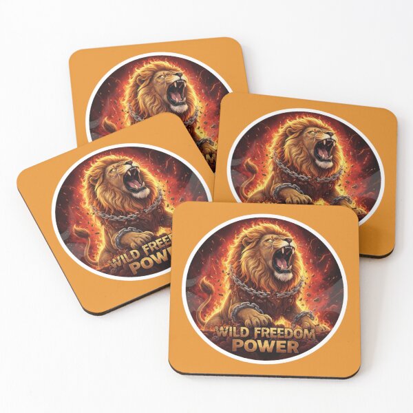 Item preview, Fiery Lion of Wild Freedom Power designed and sold by PrintBreeze.