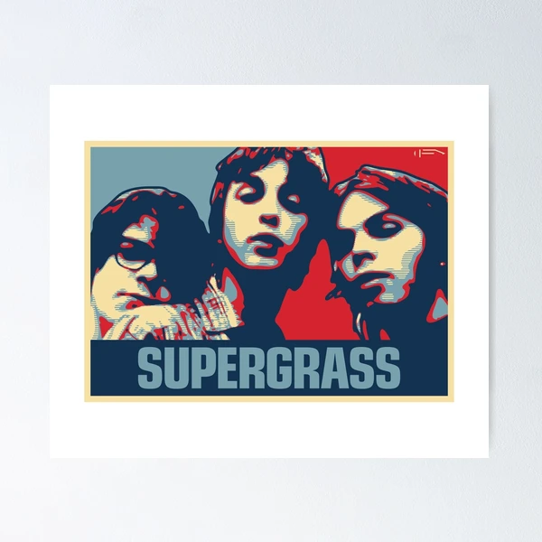 SUPERGRASS / SUPERGRASS LP ポスター付き Supergrass - 1997 original vinyl poster insert 12x12 record art