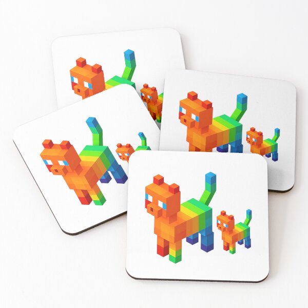 Item preview, 3d Rainbow Cat and kitten designed and sold by AdiDsgn.