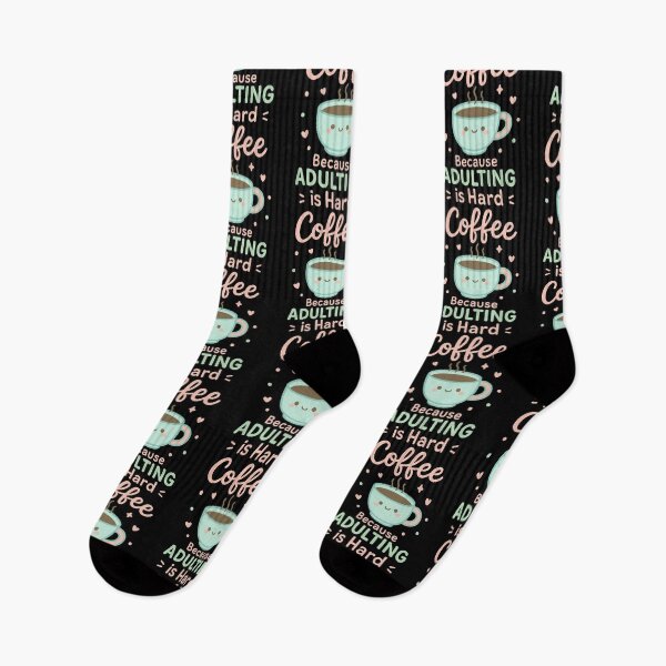Item preview, Coffee Because Adulting Is Hard Cute Design designed and sold by LuminOrb.