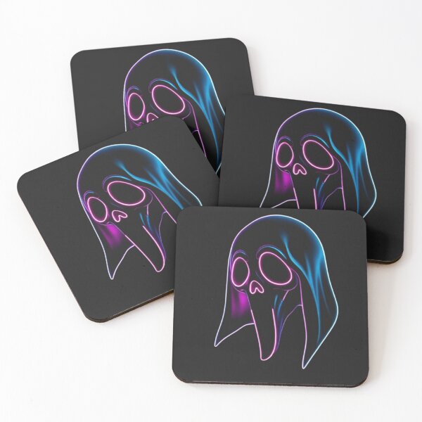 Item preview, Neon Blue Grim Reaper Skull - Halloween Horror Art designed and sold by BSL-STORE.