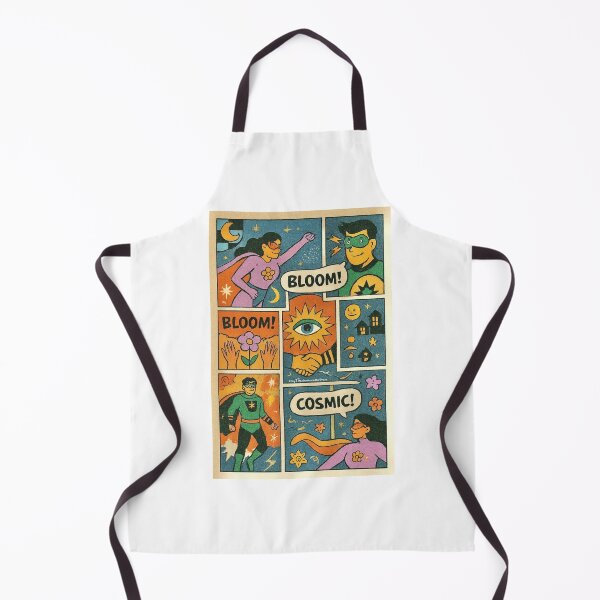 Item preview, Superhero Duo – Eclectic Comic Page with Cosmic Powers designed and sold by HealerMoonHuntressDesigns.