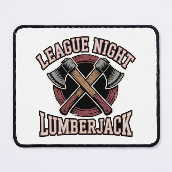 Item preview, League Night Lumberjack Crossed Hatchets Badge designed and sold by Blok45.