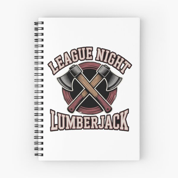 Item preview, League Night Lumberjack Crossed Hatchets Badge designed and sold by Blok45.