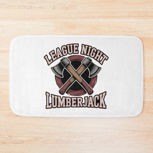 Item preview, League Night Lumberjack Crossed Hatchets Badge designed and sold by Blok45.