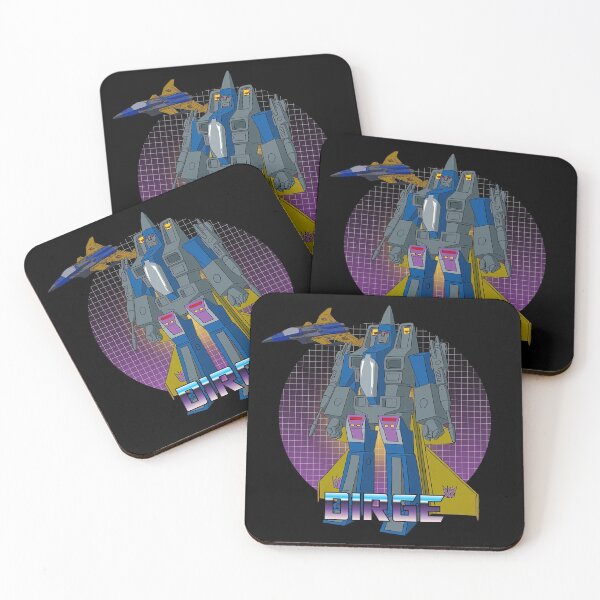 Item preview, Ilustración retro del robot jet Dirge G1 designed and sold by Retr0Tshirts.