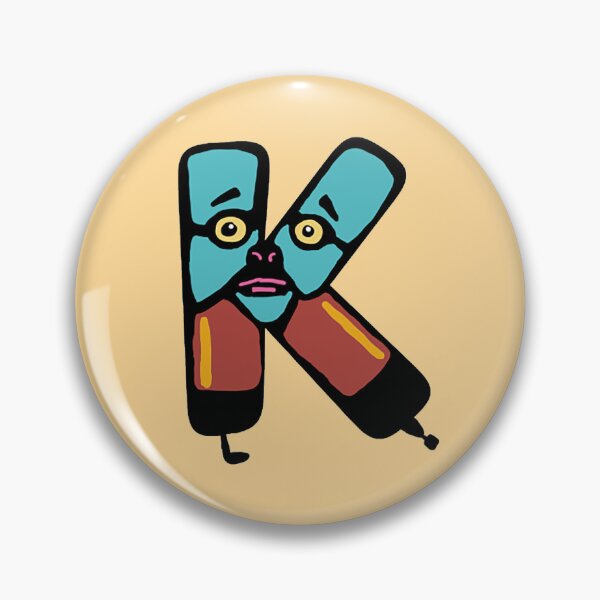 Item preview, anthropomorphic letter K designed and sold by LisetteBaron.