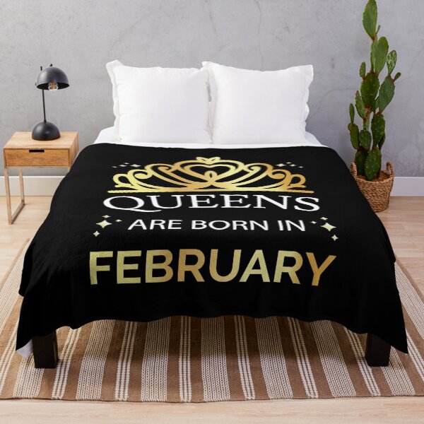 Item preview, Queens Are Born In February I - Aquarius Pisces Girl designed and sold by Lemon Pepper.