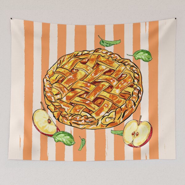 Item preview, Apple Pie Vintage Stripes Illustration designed and sold by MaiZephyr.