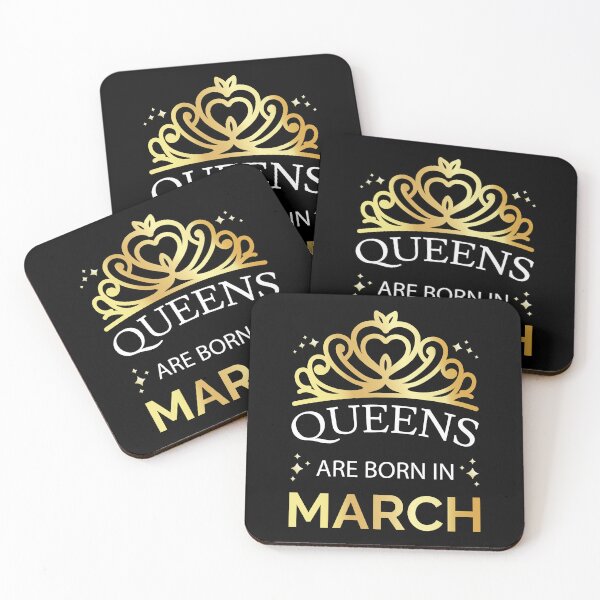 Item preview, Queens Are Born In March I - Pisces Aries Girl designed and sold by Lemon Pepper.