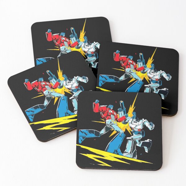 Item preview, rime Epic Robot Battle Scene designed and sold by Retr0Tshirts.
