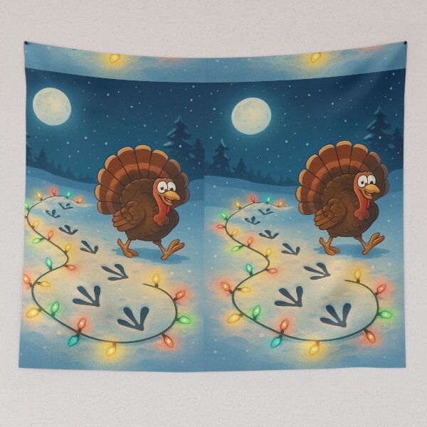Item preview, Christmas Turkey Tracks – Cute designed and sold by DamioPolArt.