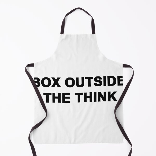 Item preview, Box Outside The Think Logo 2 Black  White 2 designed and sold by Leraurdyuiki.