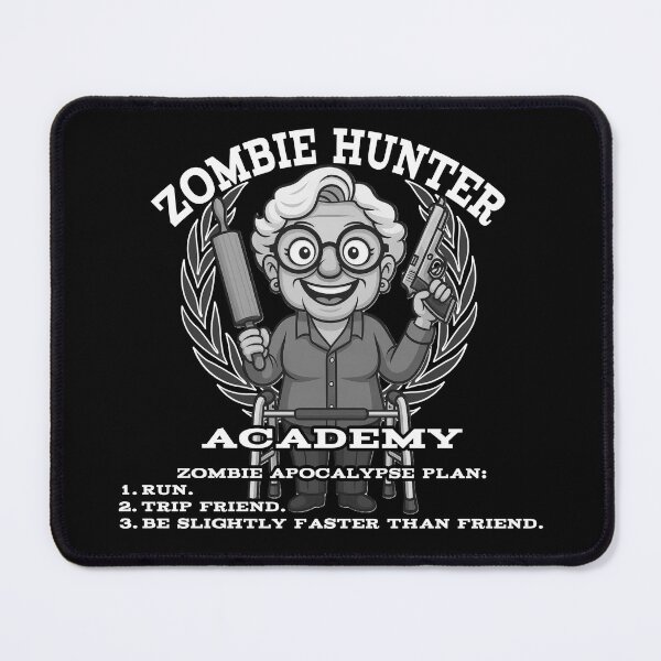 Item preview, Zombie Hunter Academy – Grandma’s Apocalypse Survival Plan designed and sold by A-T-H.