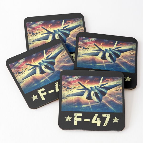 Item preview, Funny F-47 Stealth Fighter Aircraft Jet Illustration  designed and sold by MotivaChic.