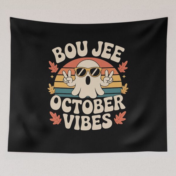 Item preview, Boujee October Vibes Ghost Halloween designed and sold by Mateusz Majcherek.