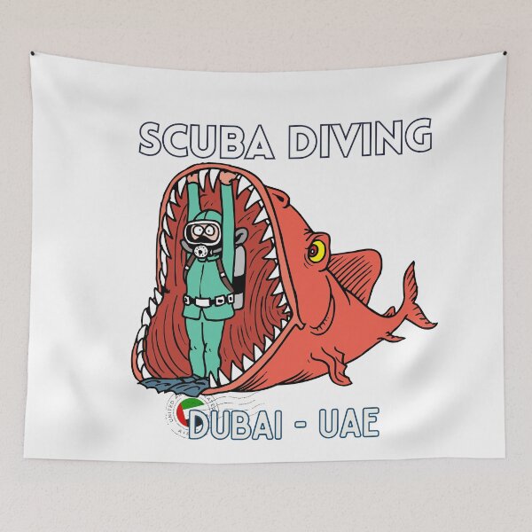 Item preview, Scuba Diving in Dubai - UAE designed and sold by FlyingTreg.