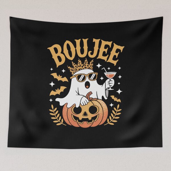 Item preview, Boujee October Vibes Ghost Halloween designed and sold by Mateusz Majcherek.