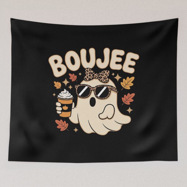 Item preview, Boujee October Vibes Ghost Halloween designed and sold by Mateusz Majcherek.