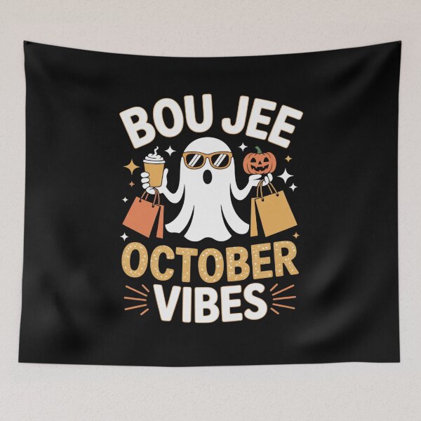 Item preview, Boujee October Vibes Ghost Halloween designed and sold by Mateusz Majcherek.