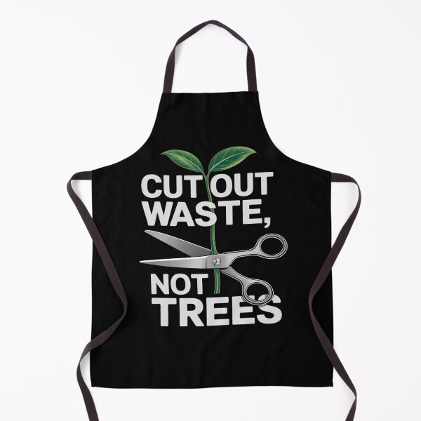 Item preview, CUT OUT WASTE NOT TREES SUSTAINABLE LIVING ART designed and sold by JulienAureo.
