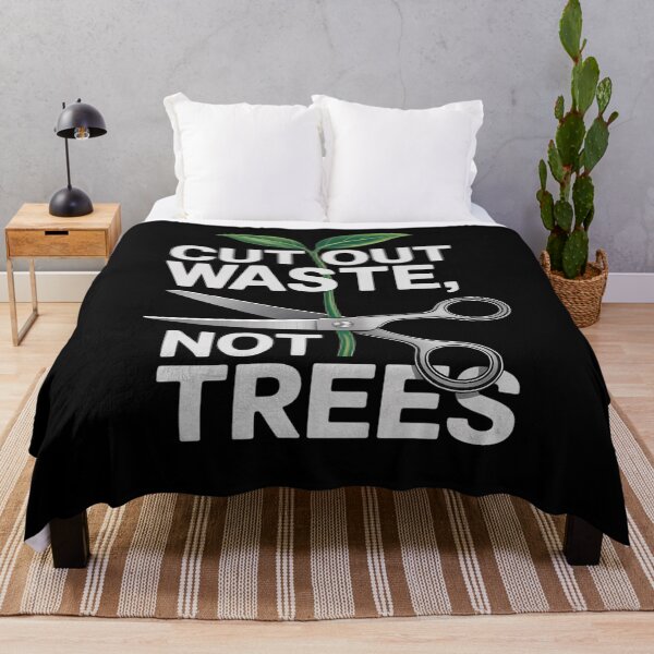 Item preview, CUT OUT WASTE NOT TREES SUSTAINABLE LIVING ART designed and sold by JulienAureo.