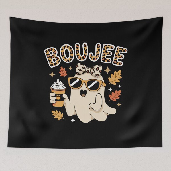 Item preview, Boujee October Vibes Ghost Halloween designed and sold by Mateusz Majcherek.
