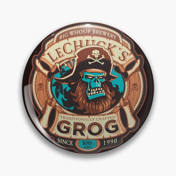 Item preview, Lechuck'S Grog - Craft Beer - Monkey Island - Vintage Video Game designed and sold by Ashleyaylor.