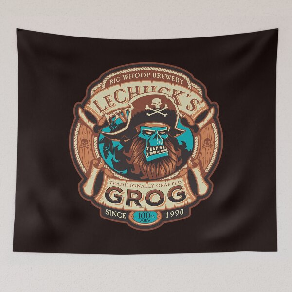 Item preview, Lechuck'S Grog - Craft Beer - Monkey Island - Vintage Video Game designed and sold by Ashleyaylor.