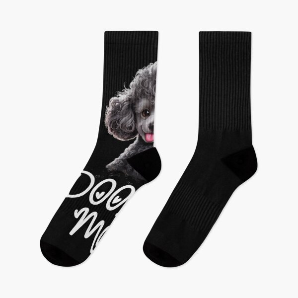 Item preview, Cute Black Labradoodle doodle with flower designed and sold by JulienAureo.