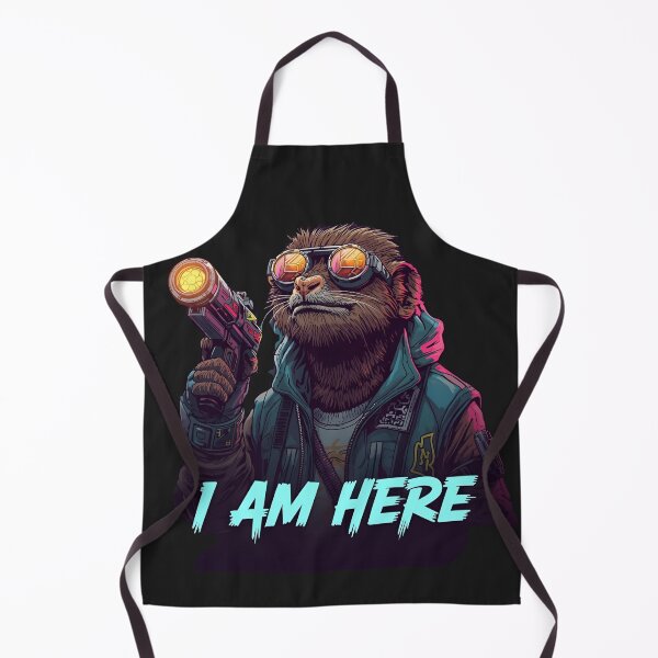 Item preview, I Am Here – Cyberpunk Mangusta with laser & streetwear style designed and sold by ParaSiempreS.