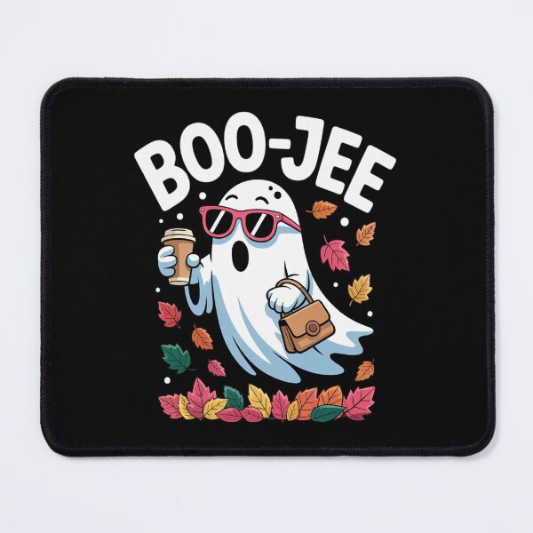 Item preview, Cute Boo JEE Ghost Coffee Leopard Halloween designed and sold by JulienAureo.