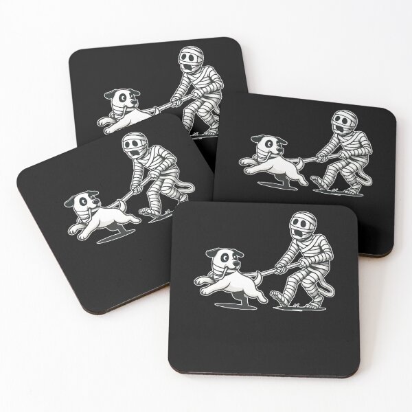 Item preview, Skeleton Chasing Dog, Halloween Dog designed and sold by GuyWithtPie.