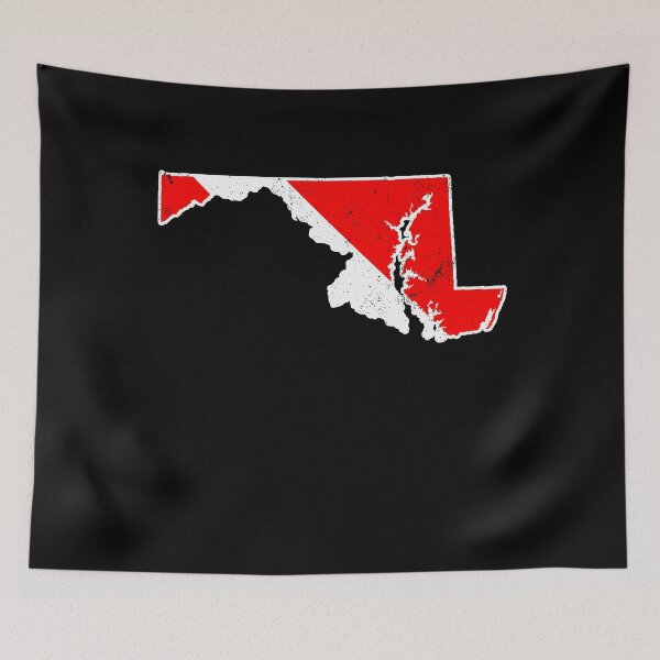 Item preview, Maryland Scuba Dive Flag Diver Down Flag Shirt designed and sold by shoppzee.