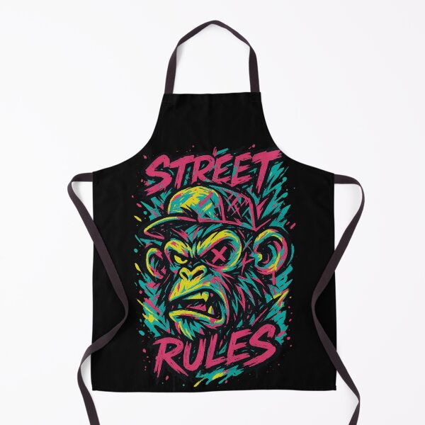Item preview, Urban Graffiti Monkey Street Rules Art designed and sold by SholoStudio.