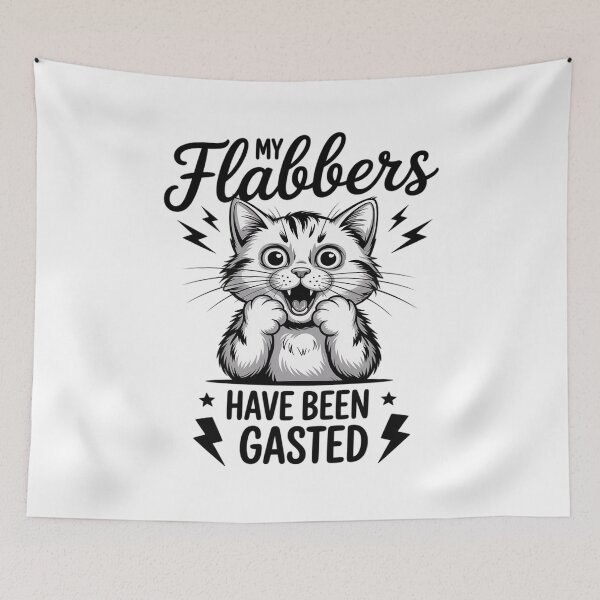 Item preview, Cute Cat My Flabbers Have Been Gasted Graphic designed and sold by JulienAureo.