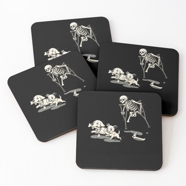 Item preview, Skeleton Chasing Dog, Halloween Dog designed and sold by GuyWithtPie.