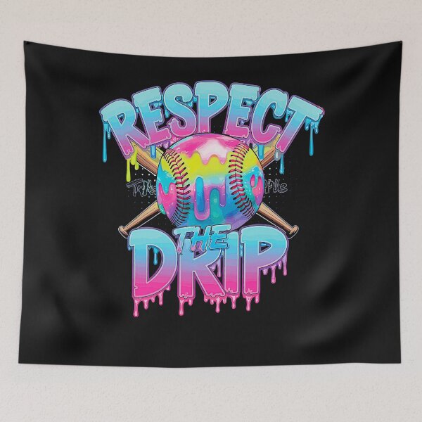 Item preview, Respect the Drip Melting Baseball Art designed and sold by AriePollich.