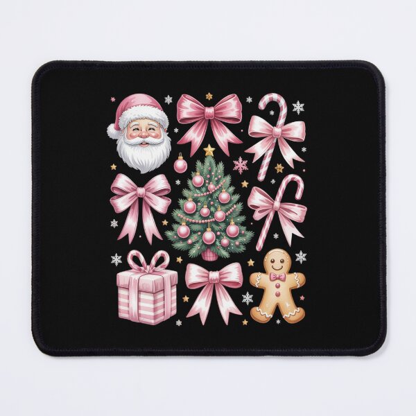 Item preview, Cute Coquette Bow Pink Christmas Tree Santa Gingerbread Xmas designed and sold by JulienAureo.